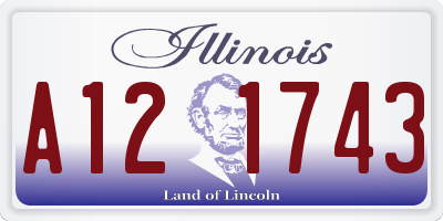 IL license plate A121743