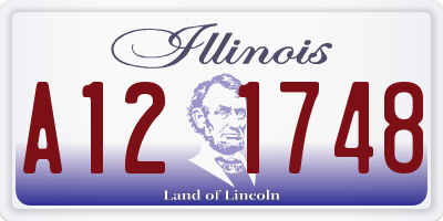 IL license plate A121748