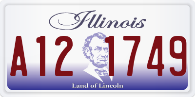 IL license plate A121749