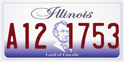 IL license plate A121753