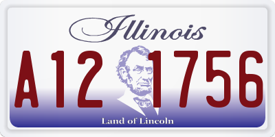 IL license plate A121756
