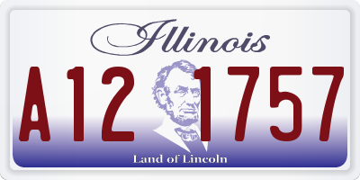 IL license plate A121757