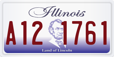 IL license plate A121761