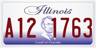 IL license plate A121763