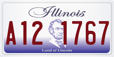 IL license plate A121767