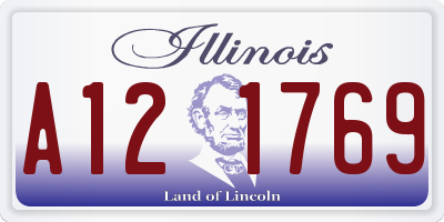 IL license plate A121769
