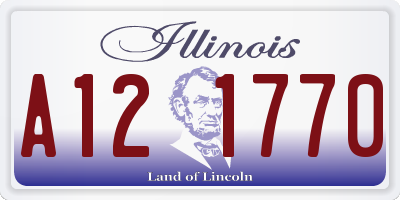 IL license plate A121770