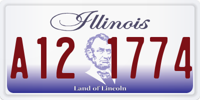IL license plate A121774