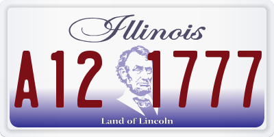 IL license plate A121777