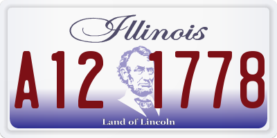 IL license plate A121778