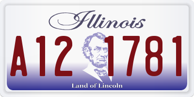 IL license plate A121781