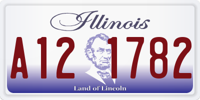 IL license plate A121782