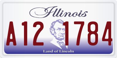 IL license plate A121784