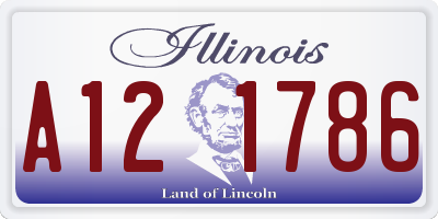 IL license plate A121786