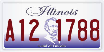 IL license plate A121788