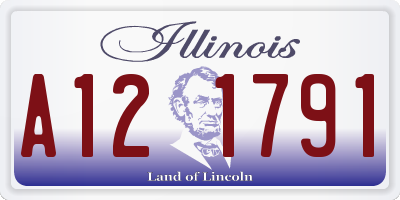 IL license plate A121791