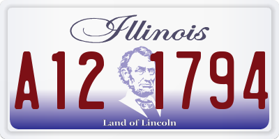 IL license plate A121794