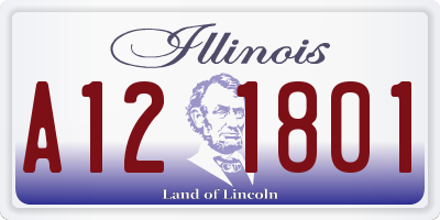 IL license plate A121801