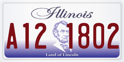 IL license plate A121802