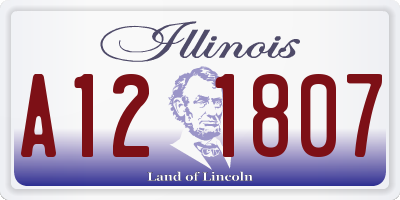 IL license plate A121807
