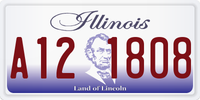 IL license plate A121808
