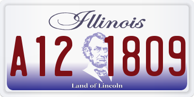 IL license plate A121809