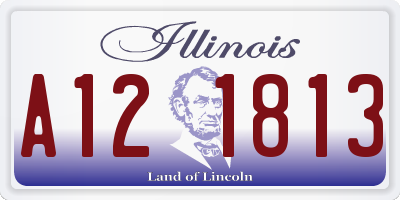 IL license plate A121813
