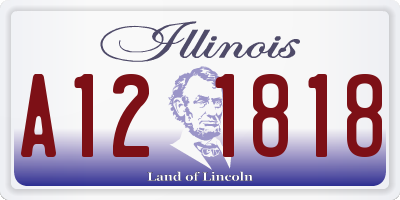IL license plate A121818