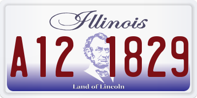 IL license plate A121829