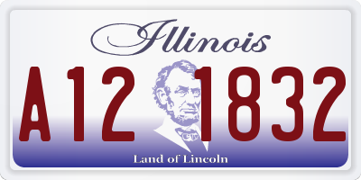 IL license plate A121832
