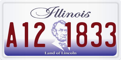 IL license plate A121833