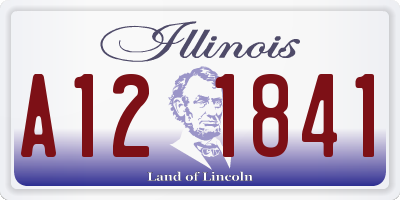 IL license plate A121841