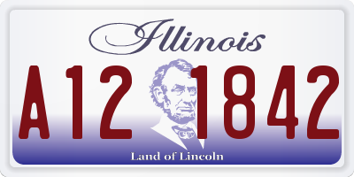 IL license plate A121842