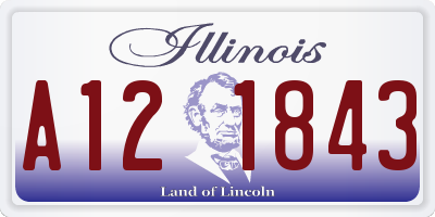 IL license plate A121843