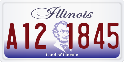 IL license plate A121845