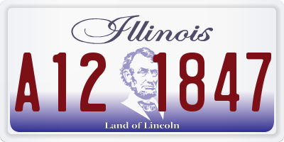 IL license plate A121847