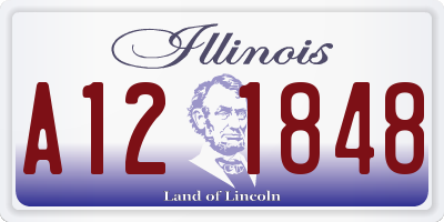 IL license plate A121848