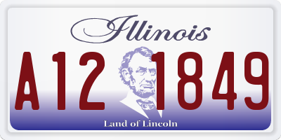 IL license plate A121849