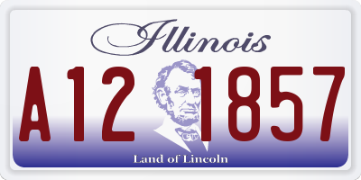 IL license plate A121857