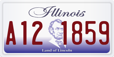 IL license plate A121859