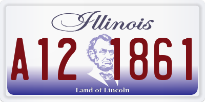 IL license plate A121861