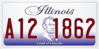 IL license plate A121862