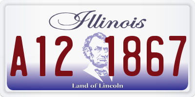 IL license plate A121867