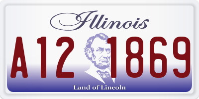 IL license plate A121869