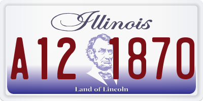 IL license plate A121870