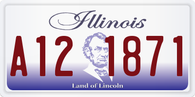 IL license plate A121871