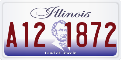 IL license plate A121872