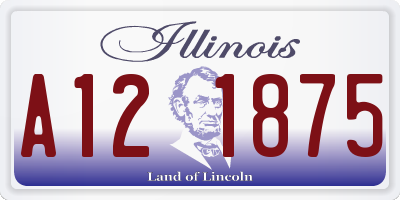 IL license plate A121875