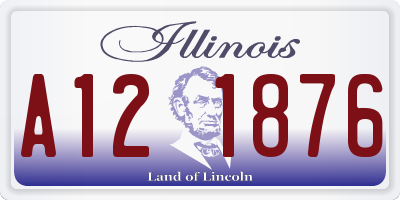 IL license plate A121876