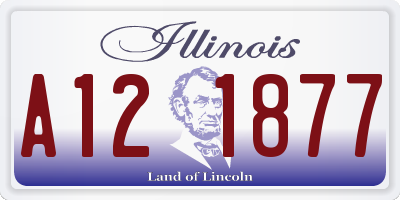 IL license plate A121877